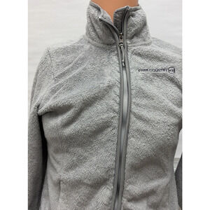 Free Country Fleece Jacket Gray Womens Size Small Soft Comfort